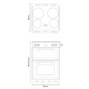 STOVES RICHMOND 600 EGG INDUCTION Red/Chrome 