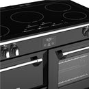 STOVES - Richmond S1000 Ei Black et Réfrigérateur-Congélateur Rétro STOVES Breeze 190 Black