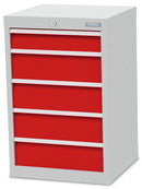Bedrunka+Hirth Schubladenschrank, Tiefe 500 mm, R 18-16, Schubladenanzahl: 5