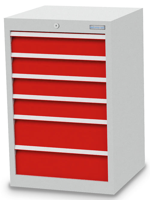 Armoire à tiroirs Bedrunka+Hirth, profondeur 500 mm, R 18-16, nombre de tiroirs : 6