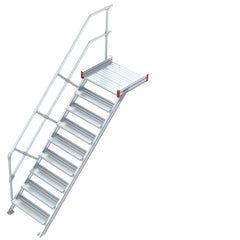 EUROLINE Ladders No. 511 Platform Staircase - 60° Angle - Step Width 1000mm – Vorschau 2