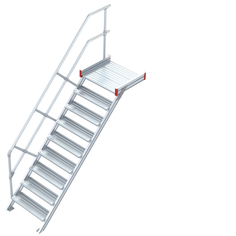 EUROLINE Leitern Nr. 511 Podesttreppe - Steigwinkel 45° - Stufenbreite 1000mm