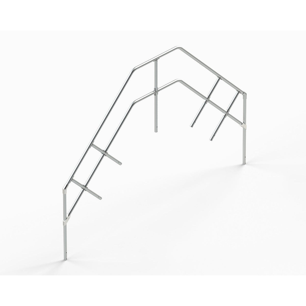 EUROLINE Ladders No. 512 Transition - Climbing angle 45° - Surcharge for second stair/platform railing