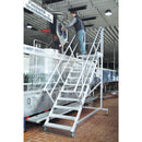 EUROLINE Ladders No. 513 Maintenance Platform - Climbing Angle 60° - Step Width 1000mm