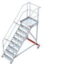 EUROLINE Ladders No. 513 Maintenance Platform - Climbing Angle 60° - Step Width 1000mm
