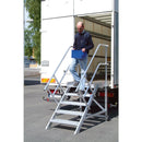EUROLINE Ladders No. 514 Rise - Angle of ascent 45° - Step width 600mm