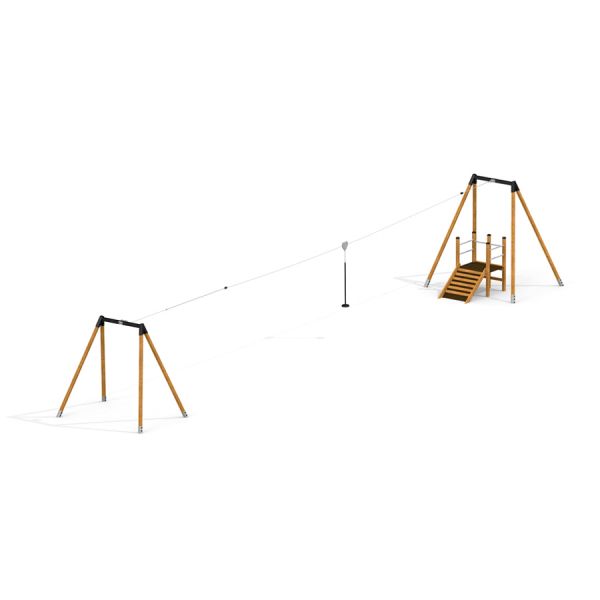 Lars Laj Seilbahn Mittel mit Plattform Spielplatz
