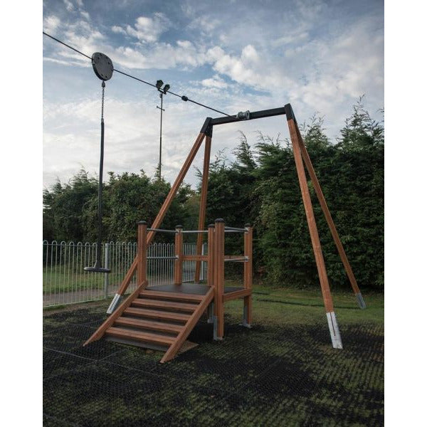 Lars Laj Seilbahn Mittel mit Plattform Spielplatz