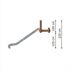 Lars Laj slope slide wide h150 playground  – Vorschau 5