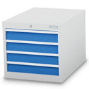 Bedrunka+Hirth Schubladenschrank, Tiefe 736 mm, R 18-24, Schubladenanzahl: 4