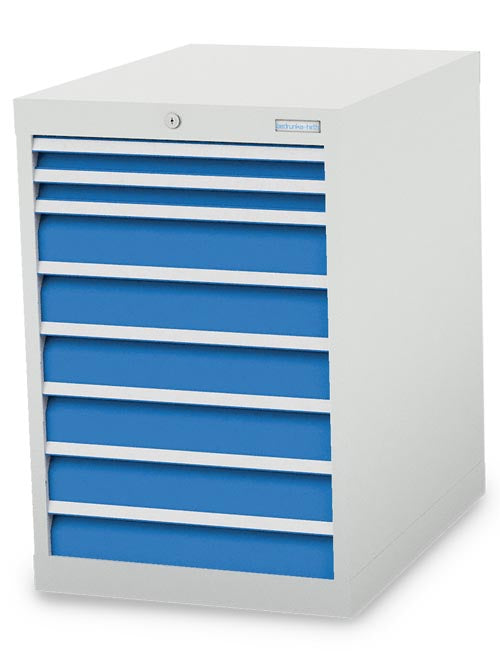 Armoire à tiroirs Bedrunka+Hirth, profondeur 736 mm, R 18-24, nombre de tiroirs : 8