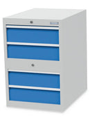 Bedrunka+Hirth Schubladenschrank, Tiefe 736 mm, R 18-24, Schubladenanzahl: 4