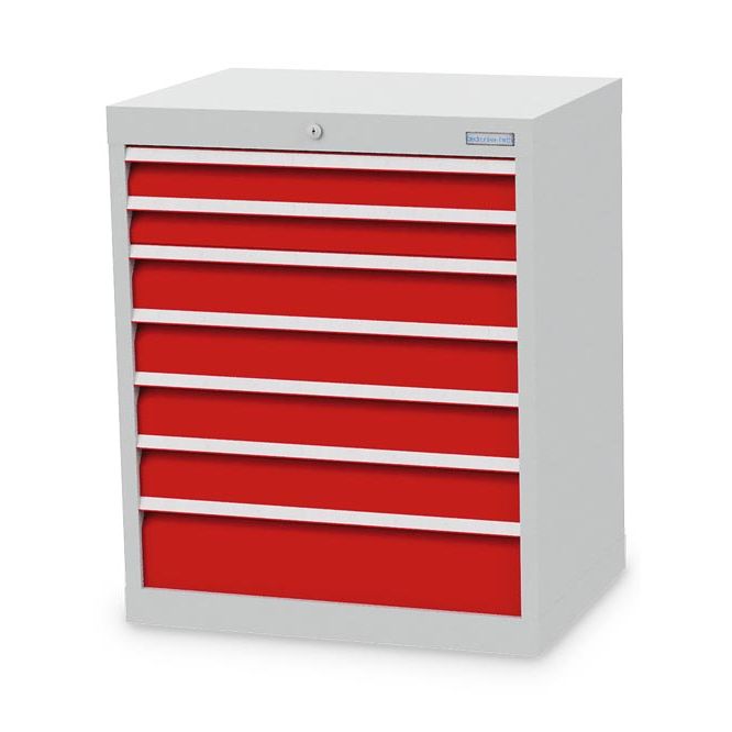 Bedrunka+Hirth drawer cabinet, depth 500 mm, R 24-16, number of drawers: 7