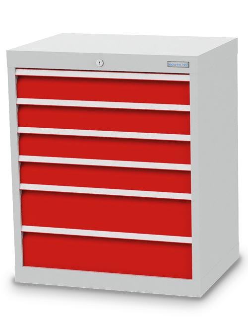 Armoire à tiroirs Bedrunka+Hirth, profondeur 500 mm, R 24-16, nombre de tiroirs : 6