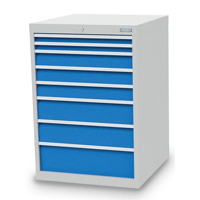 Bedrunka+Hirth Schubladenschrank, Tiefe 736 mm, R 24-24, Schubladenanzahl: 8