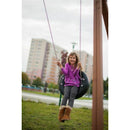 Lars Laj Single Slide with Tower and Tire Swing Playground 