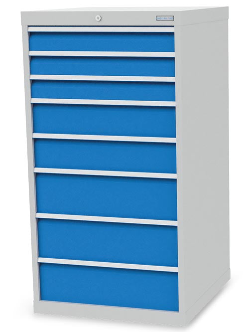 Armoire à tiroirs Bedrunka+Hirth, profondeur 500 mm, R 24-24, nombre de tiroirs : 8