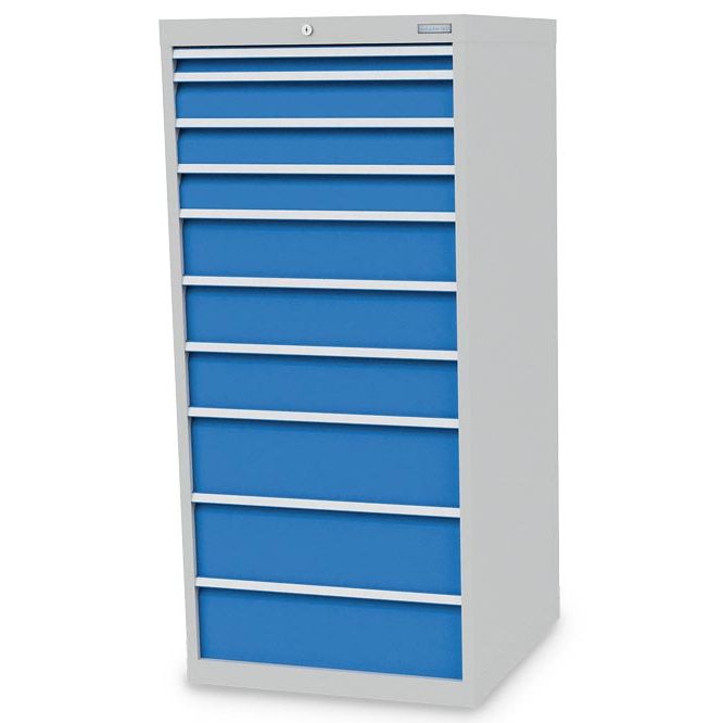 Bedrunka+Hirth Schubladenschrank, Tiefe 736 mm, R 24-24, Schubladenanzahl: 10