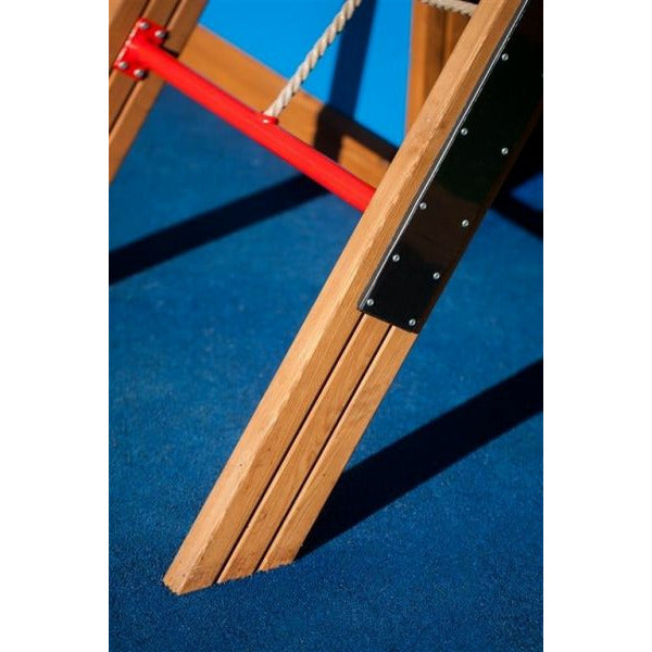 Lars Laj Doppelt Schaukel mit Rutsche und Turm Spielplatz