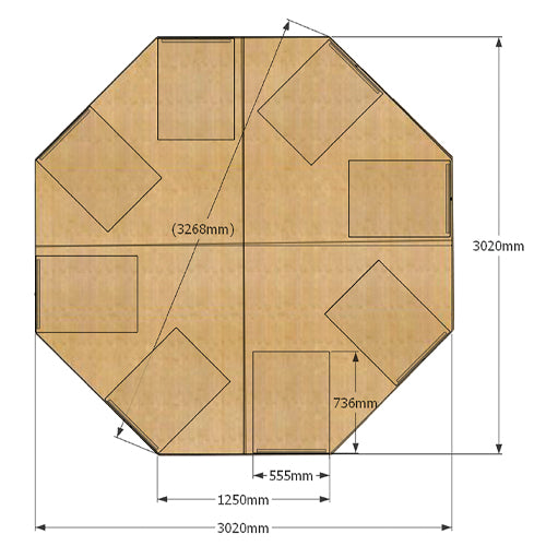 Bedrunka+Hirth octagonal workbench top