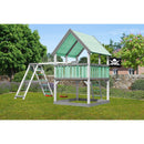 Tour de jeu Akubi "Luis" SET forteresse pirate naturelle avec structure d'escalade, drapeau, jeux de peinture en couleur