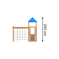 Lars Laj Logo Turm mit Kletternetz Spielplatz – Vorschau 9