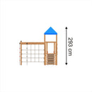 Lars Laj Logo Turm mit Kletternetz Spielplatz