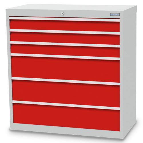 Armoire à tiroirs Bedrunka+Hirth, profondeur 500 mm, R 36-16, nombre de tiroirs : 6