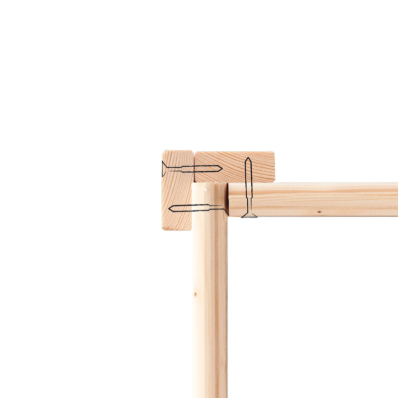 Akubi Stelzenhaus "Benjamin" SET terragrau mit Holzrampe, Rutsche 3m grün