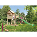 Maison de jeu pour enfants Akubi "Frieda" SET ACTION2 naturel avec extension