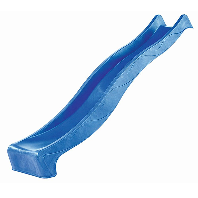 Maison sur pilotis Akubi "Benjamin" SET ACTION2 gris terra avec rampe en filet et toboggan bleu