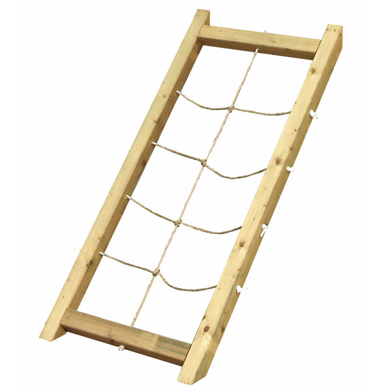 Akubi Stelzenhaus "Benjamin" SET AKTION2 terragrau mit Netzrampe und Rutsche grün