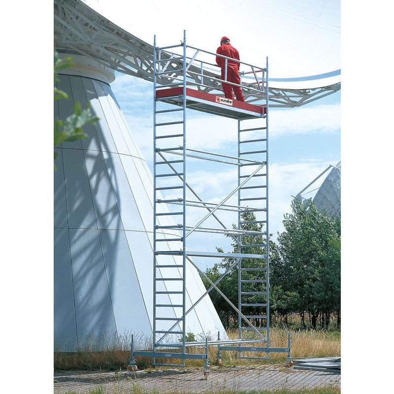 EUROLINE ladder scaffold type 9513 with movable chassis and safety structure (type 0.75 x 2.85)