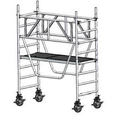 EUROLINE ladders steiger type 9521 met veiligheidsleuning (type 0,75 x 1,80)