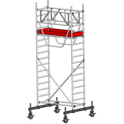 EUROLINE ladders steiger type 9521 met veiligheidsleuning (type 0,75 x 1,80)
