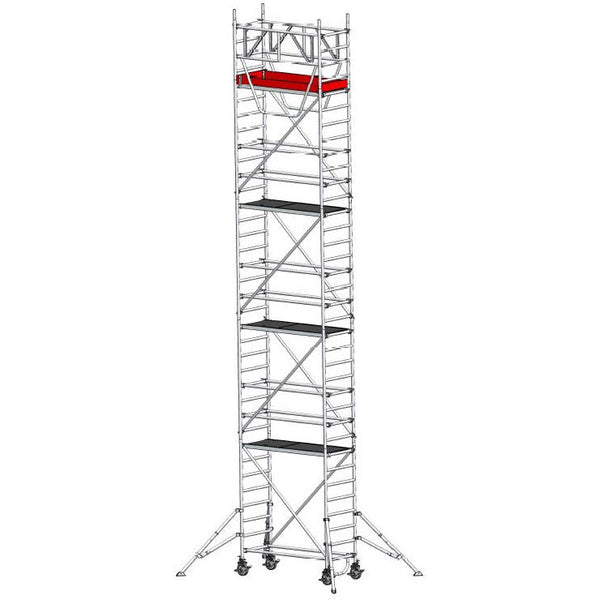 EUROLINE ladders steiger type 9521 met veiligheidsleuning (type 0,75 x 1,80)