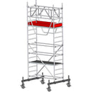 EUROLINE ladders scaffold type 9522 with rigid chassis beam and safety railing (type 0.75 x 1.80)