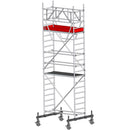 EUROLINE ladders scaffold type 9522 with rigid chassis beam and safety railing (type 0.75 x 1.80)