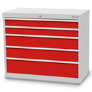 Bedrunka+Hirth Schubladenschrank, Tiefe 500 mm, R 36-16, Schubladenanzahl: 5