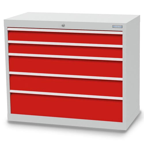 Armoire à tiroirs Bedrunka+Hirth, profondeur 500 mm, R 36-16, nombre de tiroirs : 5