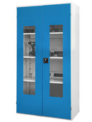 Bedrunka+Hirth battery charging cabinet with 1 x E-shelf and viewing window doors