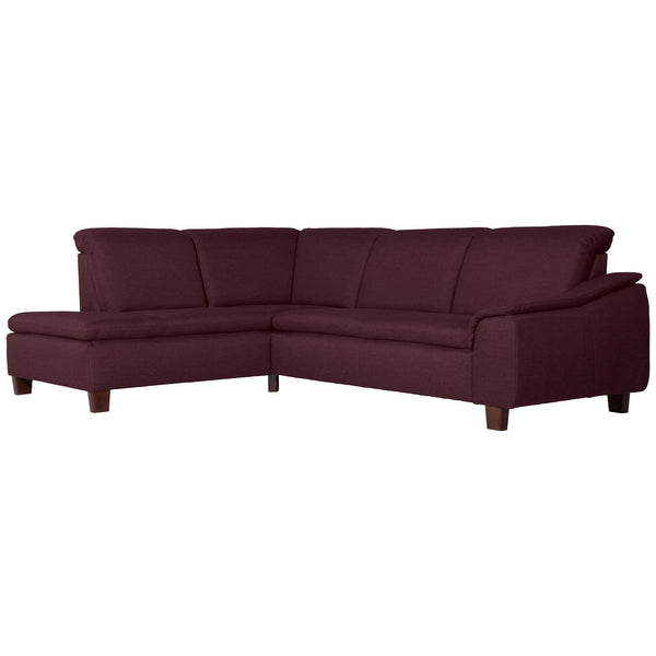 Max Winzer corner sofa left with sofa 2.5-seater right Aaron burgundy