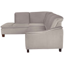 Canapé d'angle Max Winzer gauche avec canapé 2,5 places droit Aaron gris clair
