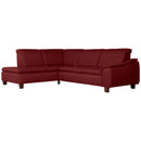 Max Winzer corner sofa left with sofa 2.5-seater right Aaron red