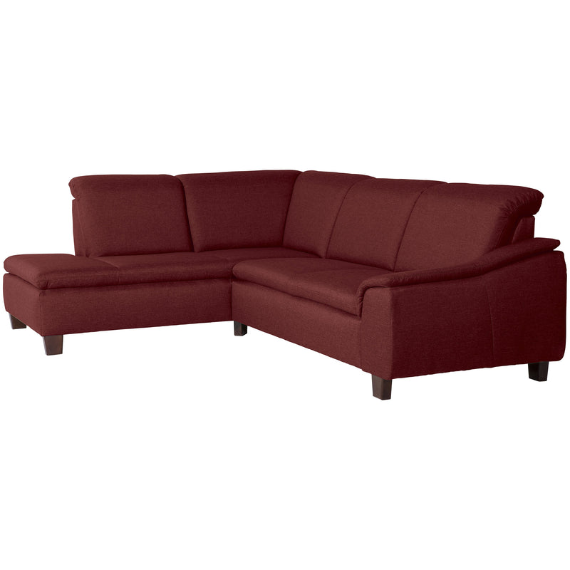 Max Winzer corner sofa left with sofa 2.5-seater right Aaron red