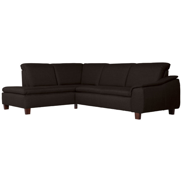 Max Winzer corner sofa left with sofa 2.5-seater right Aaron chocolate