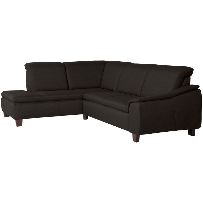 Max Winzer corner sofa left with sofa 2.5-seater right Aaron chocolate