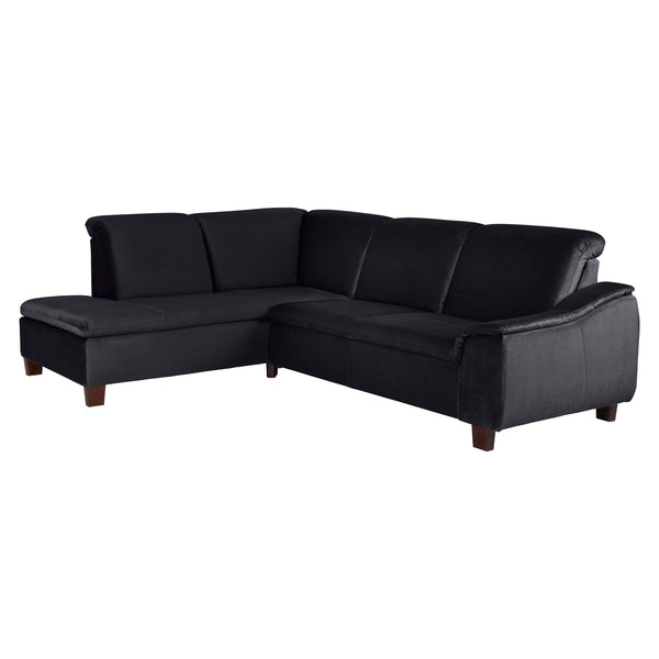Max Winzer corner sofa left with sofa 2.5-seater right Aaron black