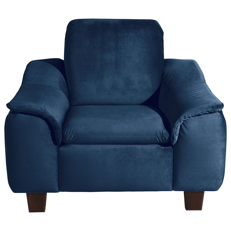 Max Winzer armchair Aaron dark blue