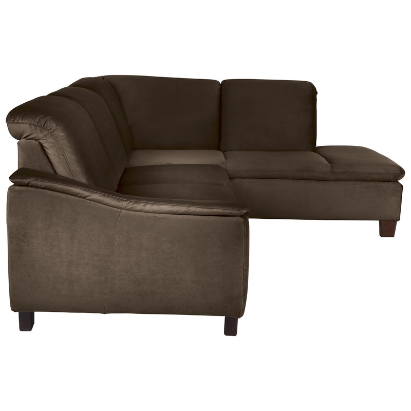 Max Winzer sofa 2.5-seater left with corner sofa right Aaron brown